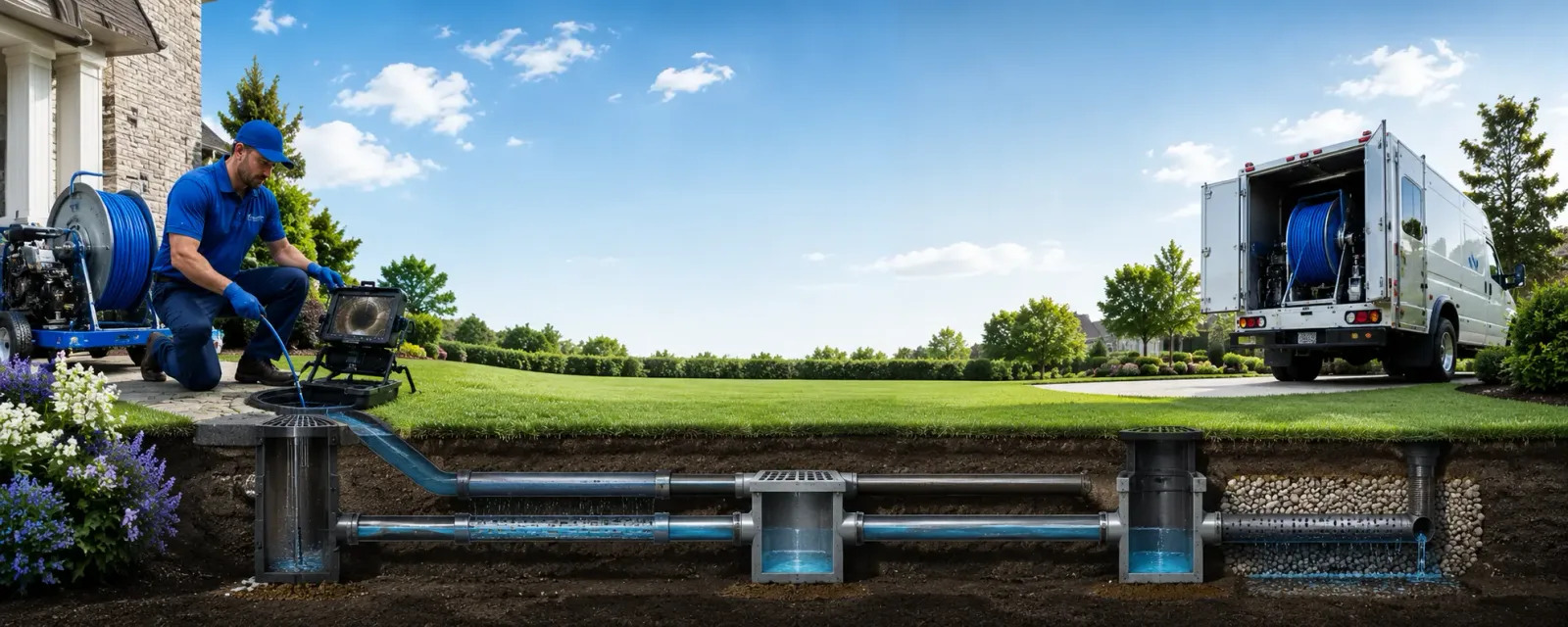 Outdoor drain cleaning information for Pavo, GA